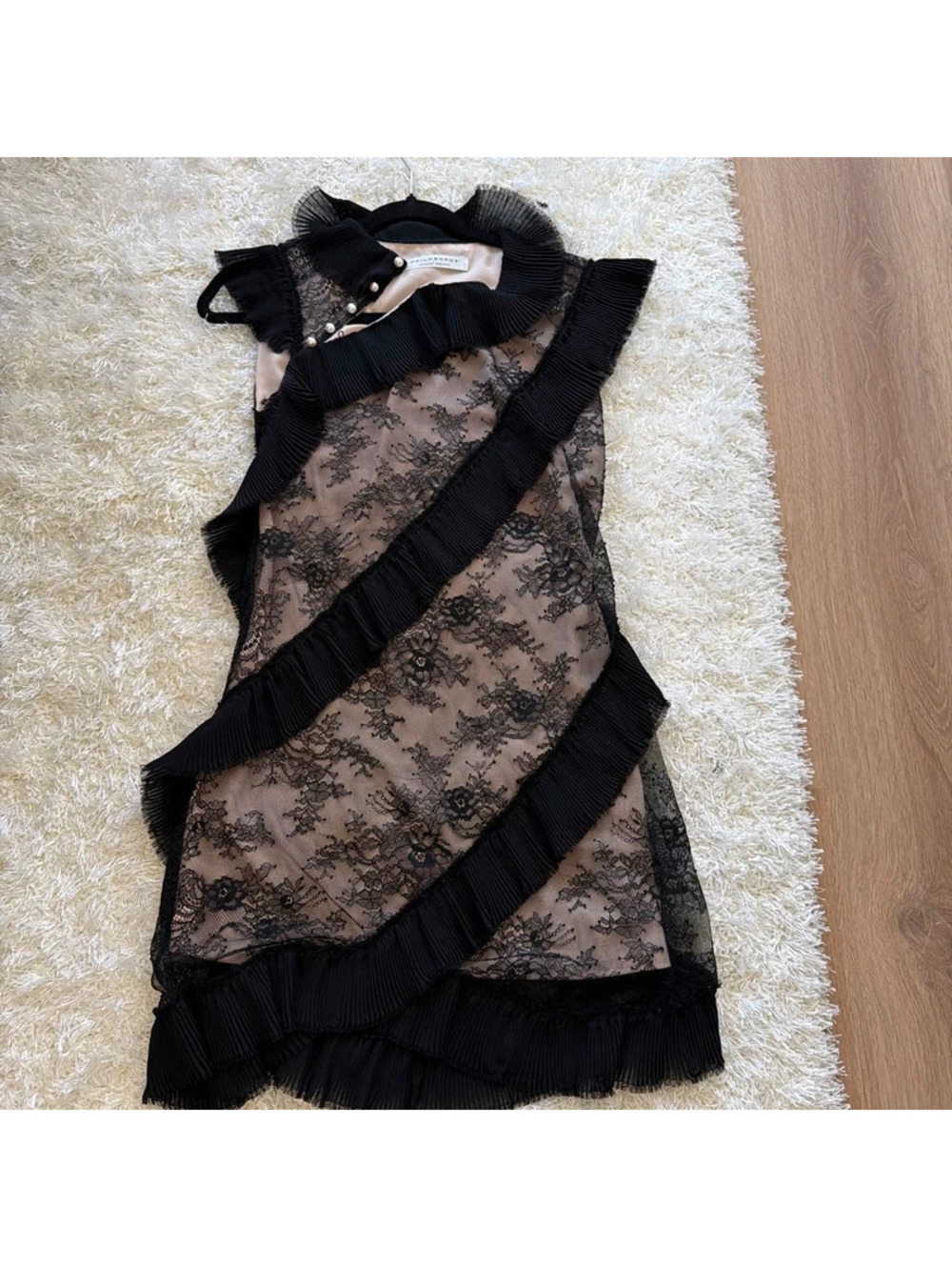 Philosophy di Lorenzo Serafini Lace Pearl Mini Dress size 2